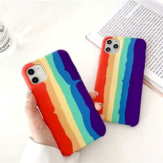 เคสกำมะหยี่สีรุ้ง 12MINI/7PLUS/11PROMAX อื่นๆ  เคสซิลิโคน ใช้สำหรับIPทุกรุ่น#008