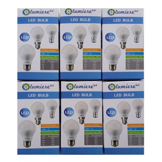 หลอดไฟแอลอีดี ชนิด 4 วัตต์ Lumiere LED Bulb - แสงสีขาว (6500K) ชุด6 หลอด