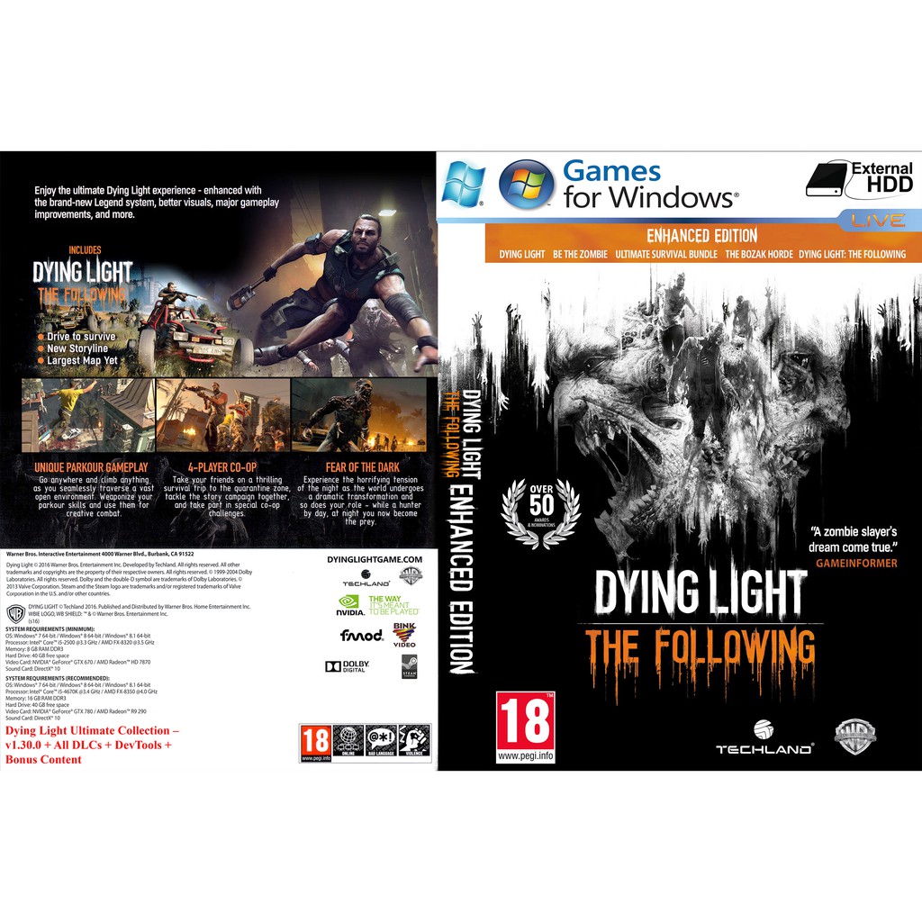 Dying Light: Ultimate Collection – v1.30.0 + DLCs PC GAME Offline ทั้งหมด [Pendrive INSTALLATION]