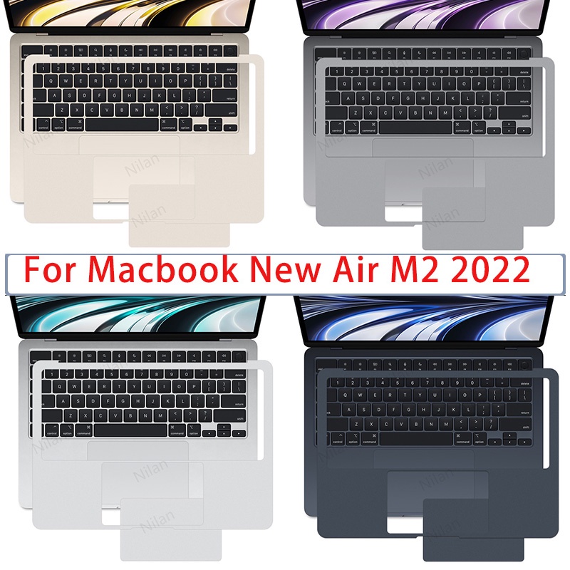 ฝาครอบที่พักฝ่ามือ และทัชแพด พร้อมสติกเกอร์ป้องกันรอย สําหรับ MacBook Pro M4 2023 Air 15 A2941 Air 13.6 นิ้ว M2 2022 A2681