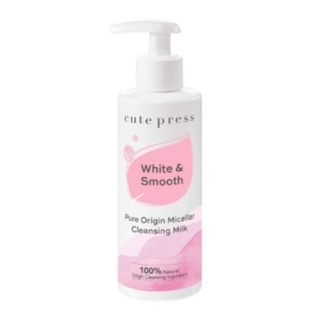 Cute Press Pure Origin Micellar Cleansing Milk คิวท์เพรส เพียว ออริจิน ไมเซลลาร์ เคล็นซิ่ง มิลค์