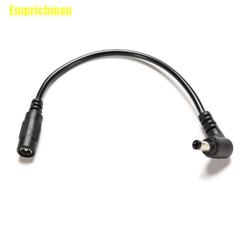 (Emprichman) ปลั๊กไฟ Dc 5.5 X 2.5 มม. ตัวผู้ มุมขวา เป็น 5.5 X 2.1 มม. สายเคเบิลตัวเมีย