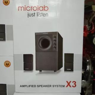 Microlab X3 2.1 Ch ลำโพงซับวูฟเฟอร์ X3 (ริมแดง) และตัวเลือก X3 Bluetooth มีให้เลือก 2รุ่น