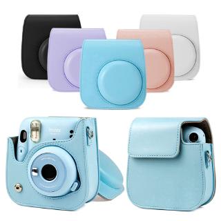 กระเป๋าหนังใส่กล้องสําหรับ fujifilm instax polaroid mini 11 mini 11