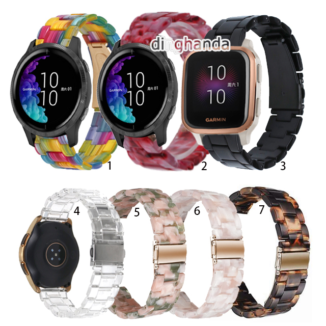 สายนาฬิกาเรซิน แบบใส สำหรับ Garmin Venu Sq 2 Venu 2 Plus