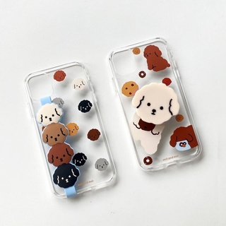 พร้อมส่ง!! 🇰🇷 Cookie Poodle Pattern Jelly Case จาก Mill and Moi