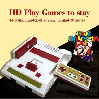 เครื่องเล่นวีดีโอเกม Familcon Game Console 8-BIT HD พร้อมจอยเกมไร้สาย Wireless Gamepad Controller