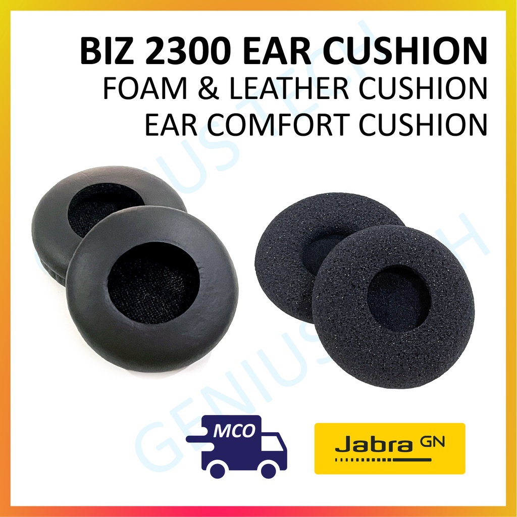 Jabra Foam/แผ่นรองหูฟังหนังสําหรับชุดหูฟัง Jabra Biz 2300