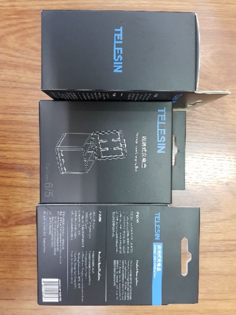 TELESIN HERO8 แบตเตอรี่เสริม/กล่องชาร์จแบบบรรจุแบตเตอรี่ HERO6/HERO7Black/HERO8Black GP-BTR-801-B / GP-BNC-801