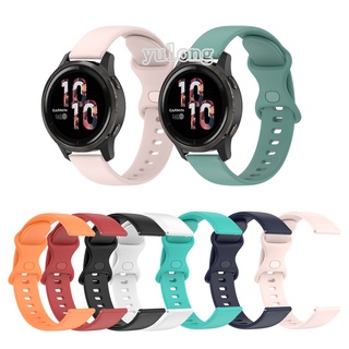 สายนาฬิกาข้อมือซิลิโคน แบบนิ่ม 22 มม. สําหรับ Garmin Venu 2 Venu2 45 มม. Vivoactive 4