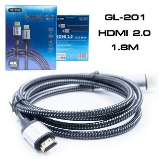 สาย HDMI GLINK 2.0 4K 3D  รุ่น GL-201 สายยาว1.8M