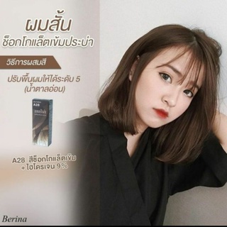 Berina เบอริน่า A28 สีช็อกโกแล็ตเข้ม