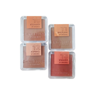 2P Original Oh My Blush 5g. NO 10-13 สีใหม่โทนน้ำตาลตุ่นตอนรับหน้าหนาว