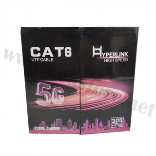 สาย LAN CAT6 INDOOR 305 เมตร HYPERLINK รุ่น: CIL6300