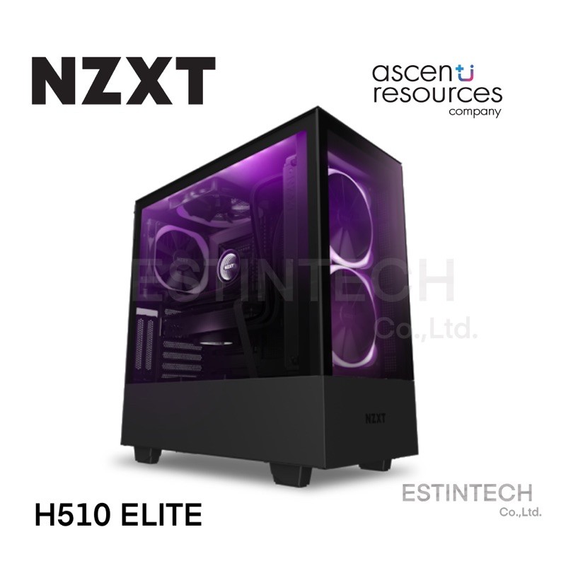 ATX Case (เคส) NZXT H510 ELITE MATTE BLACK / WHITE ของใหม่