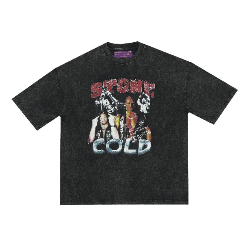 เสื้อยืด Vintage STONE COLD OVERSIZE