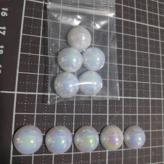 KHMรหัส113มุกซีกสีมุก ขนาด 14มิล,12มิล จำนวน 5ชิ้น ราคา 7,6บาท