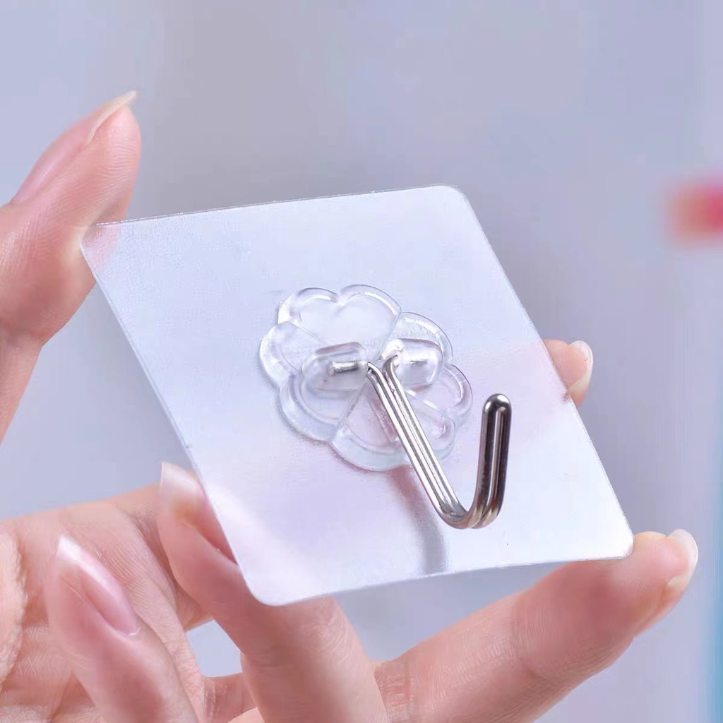 HANGROO JF01 ตะขอใส ติดผนัง ตะขออเนกประสงค์  ** ราคาต่อ 1 ชิ้น **