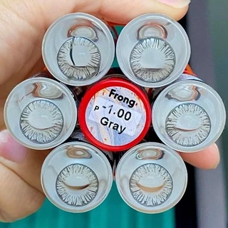คอนแทคเลนส์ Frong/Sapphire/Pearl/Furbish สีเทา/ตาล Gray/Brown มีค่าสายตา (0.00)-(-10.00)