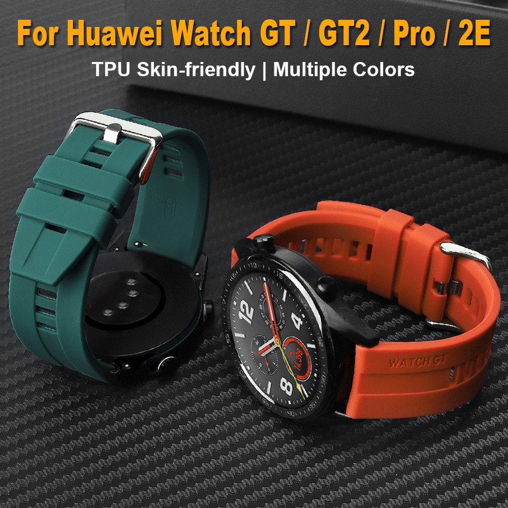 สายนาฬิกาซิลิโคนอ่อนสําหรับนาฬิกา Huawei Watch GT GT2 GT3 SE GT4 GT5 Pro 46mm 42mm 43mm GT2e