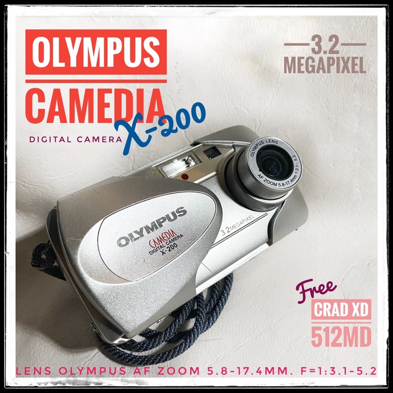 グッチ オリンパス OLYMPUS デジタルカメラ X-200 CAMEDIA | temporada