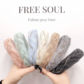 พร้อมส่ง🇹🇭ที่คาดผมแฟชั่น สไตล์เกาหลี งานพรีเมี่ยม ติดเพชรสวยๆ น่ารัก ใส่ได้ทุกเวลา ราคาถูก