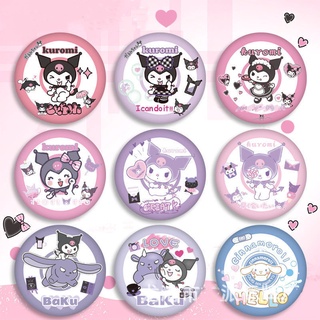 เข็มกลัด ลายการ์ตูน Kuromi Melody Icon Sanrio น่ารัก สําหรับผู้ชาย และผู้หญิง