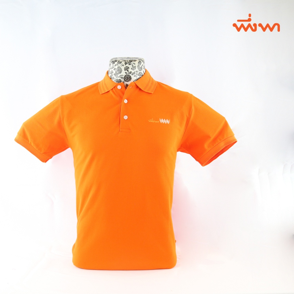 เสื้อโปโลปกทอพิเศษ 2565 สีส้ม