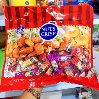 ขนมตุ๊บตั๊บมาเลเซีย NUTS CRISP ขนมถั่วอัดแท่งรวมรส500g酥糖