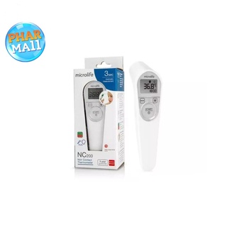 Microlife Forehead Thermometer เครื่องวัดอุณหภูมิทางหน้าผาก ระบบอินฟาเรด รุ่น NC200 รับประกันศูนย์ 2 ปี