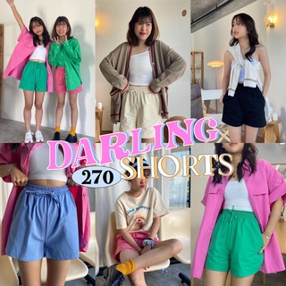 chuuchop_พร้อมส่ง(C7443) 🪣🧽 DARLING shorts กางเกงขาสั้นสีพื้น มี5สี