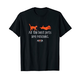 เสื้อยืด พิมพ์ลายเถาวัลย์ตลก All The Best Pets Are Rescued สําหรับผู้ชาย