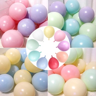 100cs 10Inch Macarons Color Pastel Balloons Latex Round Helium Baloons For Birthday Party Wedding Decor