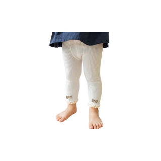 โปรโมชั่น : 【Fashionbaby】เลคกิ้งเด็กหญิง ฝ้าย ตกแต่งโบว์ 0-4 อายุ