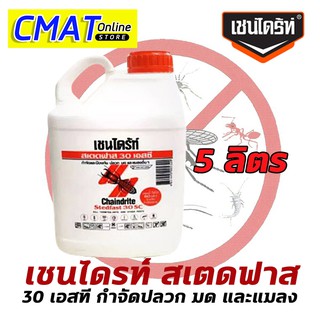 Chaindrite เชนไดร้ท์ สเตดฟาส 30 เอสซี น้ำยาฆ่าปลวก น้ำยากำจัดปลวก น้ำยากำจัดมด น้ำยากำจัดแมลงอื่นๆ ขนาด 5 ลิตร