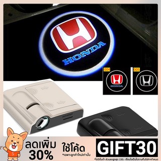 ไฟประตูกระจกรถยนต์ 2pcs ยินดีต้อนรับโปรเจคเตอร์โลโก้ประตูรถยนต์เงาสำหรับฮอนด้า