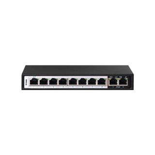 DLINK , SWITCH UNMANAGED PoE 250m. Model : DES-F1010P-E