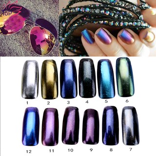 ผงกระจกเล็บ Nail Mirror Chrome เบอร์ 2 (สีทอง) 1g