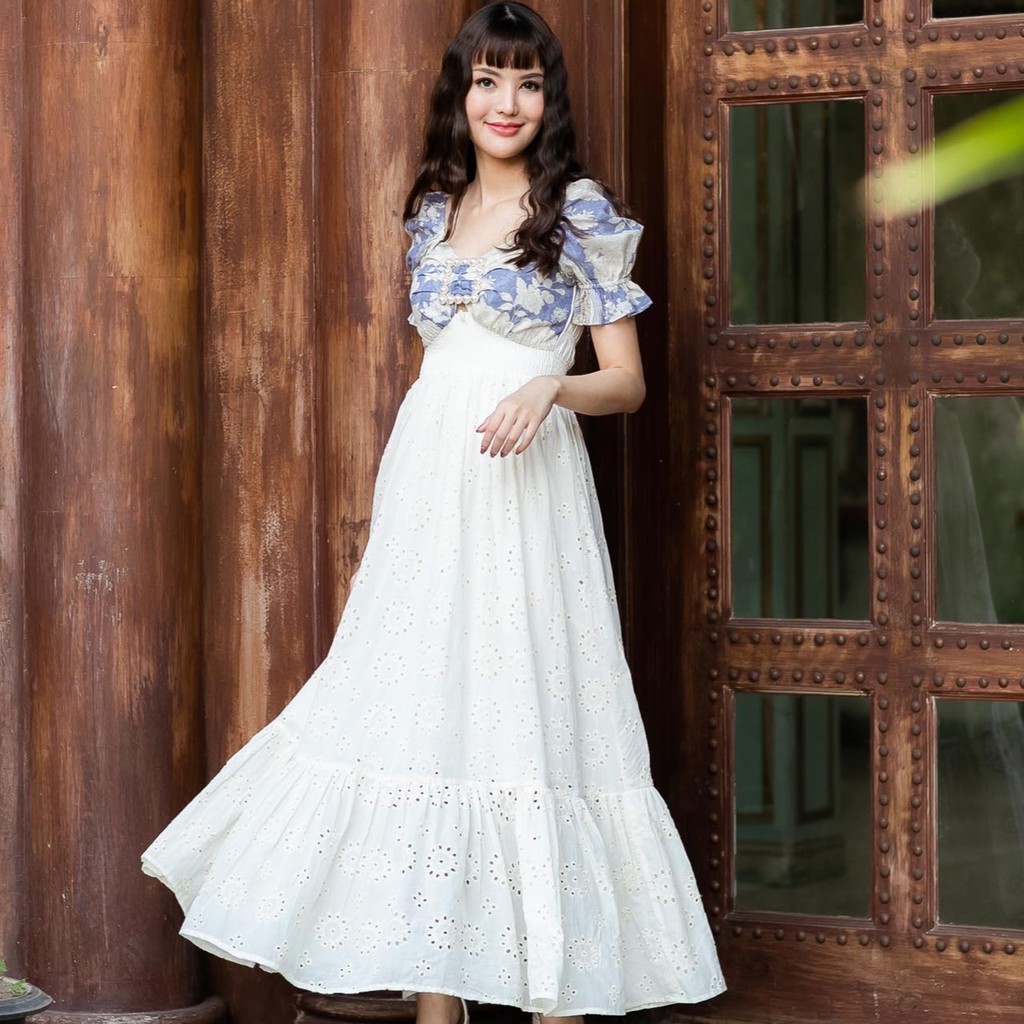 Jasmin dress - Blue vintage