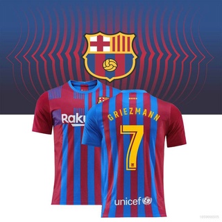 เสื้อกีฬาแขนสั้น ลายทีมฟุตบอล Barcelona Griezmann FTB F.C.B ทรงหลวม คุณภาพสูง สําหรับผู้ชาย และผู้หญิง XS-6XL