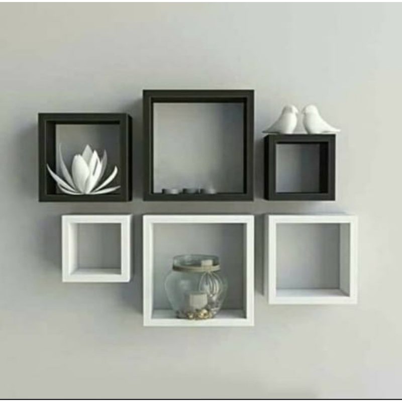 ตะแกรงติดผนัง SQUARE 1 ชุด 3 ชิ้น