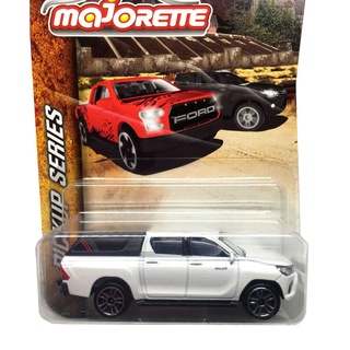 Majorette Toyota Hilux Revo with Hard Top - White Color /Wheels D5S /scale 1/58 (3 inches) Long Package