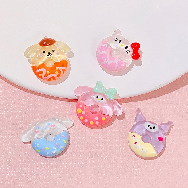 กล่องเก็บปากกา โดนัท ครีม กาว เรซิ่น ลายการ์ตูนสัตว์ DIY