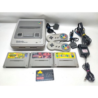 Super Famicom ชุดพร้อมเล่นไฟไทย 3 เกม คอนท่าตายไม่จำกัด มารีโอ้รวม เต่านินจา ตายไม่จำกัด