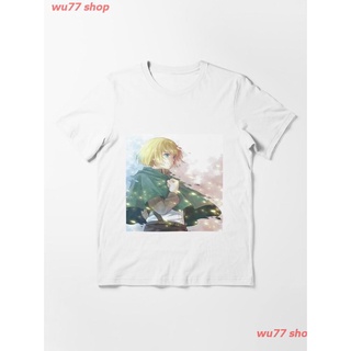 2022 Armin Arlert Essential T-Shirt เสื้อยืดพิมพ์ลาย เสื้อยืดลายการ์ตูนญี่ปุ่น คอกลม cotton แฟชั่น Unisex