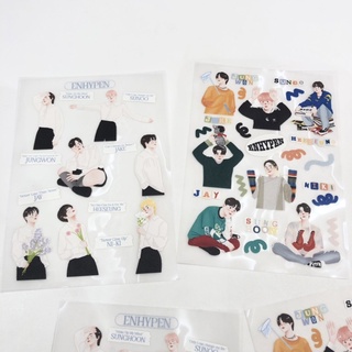 Sticker สติ๊กเกอร์ สตก สติกเกอร์ แฟนอาร์ต fanart enhypen เอนไฮเพน เอนไฮเพ่น Dilemma Answer MANIFESTO by mommyjiminn