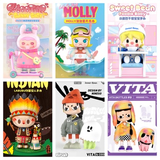 Molly DIMOO Pucky VITA labubu Limited Doll Special Edition POPMART Pop Mart Elevator ตุ๊กตาของเล่นของขวัญตุ๊กตา