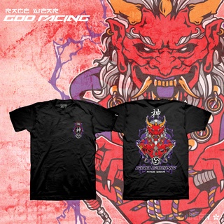 เสื้อยืดโอเวอร์ไซส์THUNDER GOD RED  เสื้อยืดพิมพ์ลายS-3XL