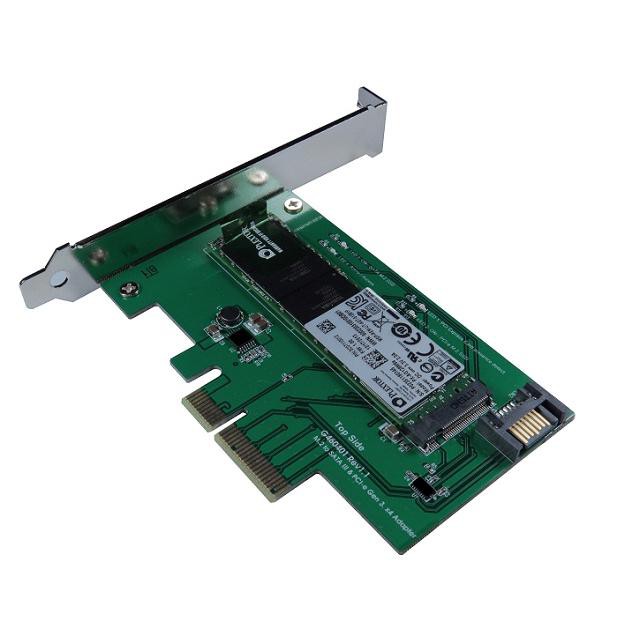 Akust PCI-e Gen3. Gen2. x4/x2 & SATA III to M.2 SSD Adapter with PCI-e ...