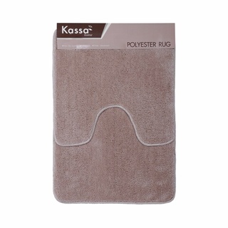 พรมชุดห้องน้ำ Kassa Home BC066-BE สีเบจ  พรมเช็ดเท้า  Kassa Home Bathroom Rug BC066-BE Beige